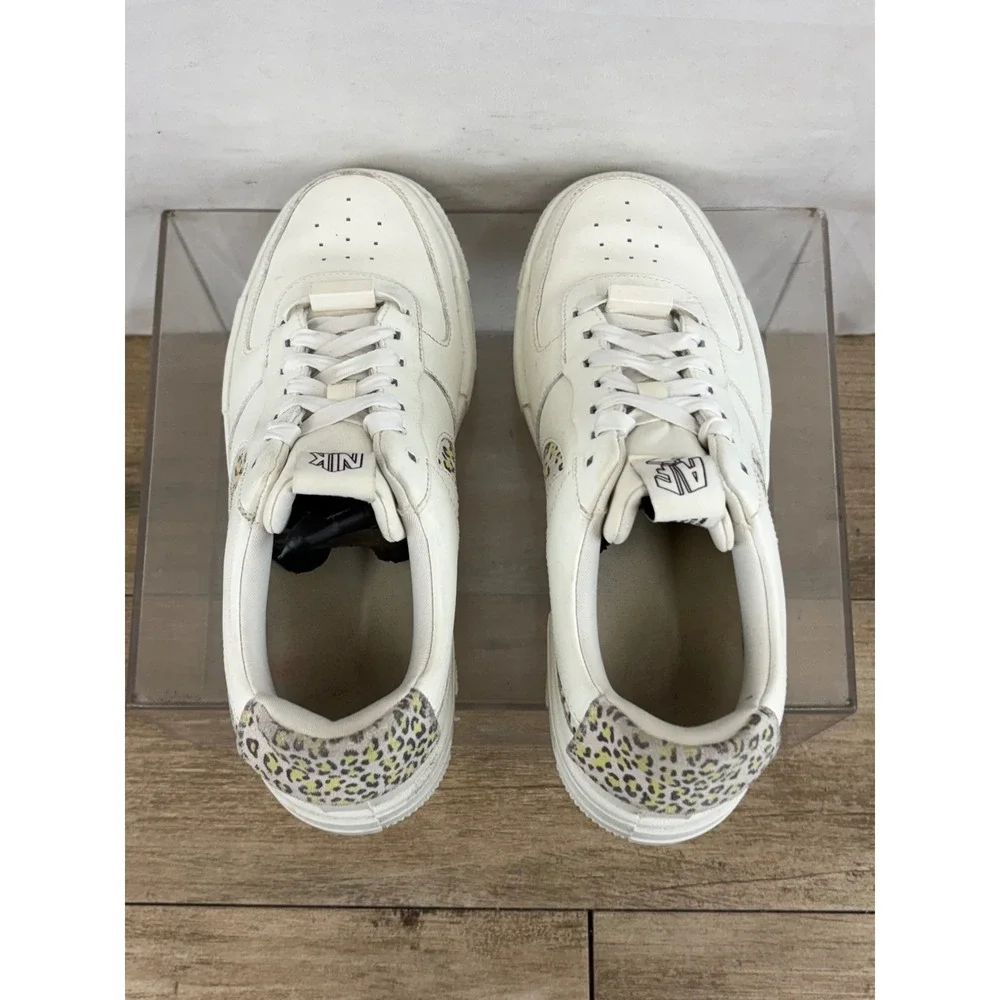 Nike Air Force 1 Pixel Leopard‎ Print White Women Shoes Size 8.5 DH9632 101 - Picture 5 of 10